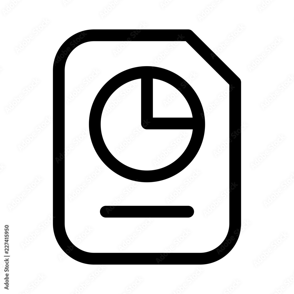 Pie Chart Document Finance Money Exchequer Cash vector icon Pie Chart Document Finance Money Exchequer Cash vector icon