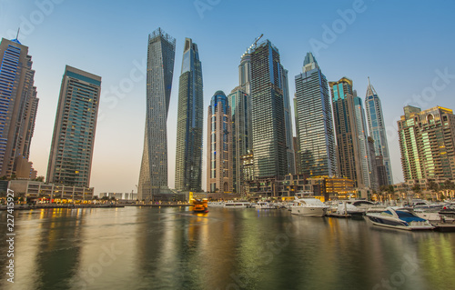 Dubai Marina sunset, United Arab Emirates © Ioan Panaite
