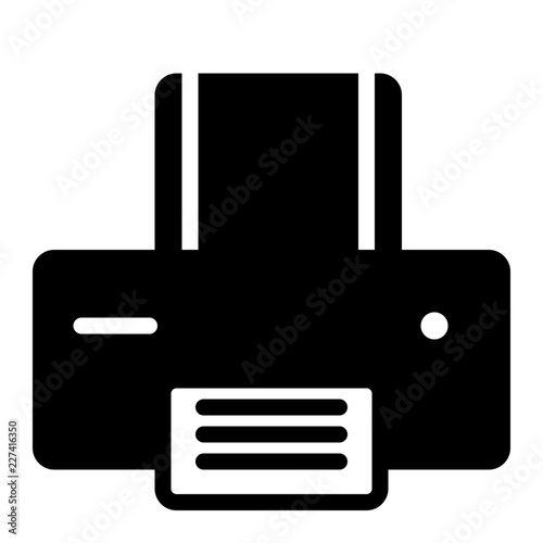 Printer Computer Service IT Programming Hardware Webdesign vector icon