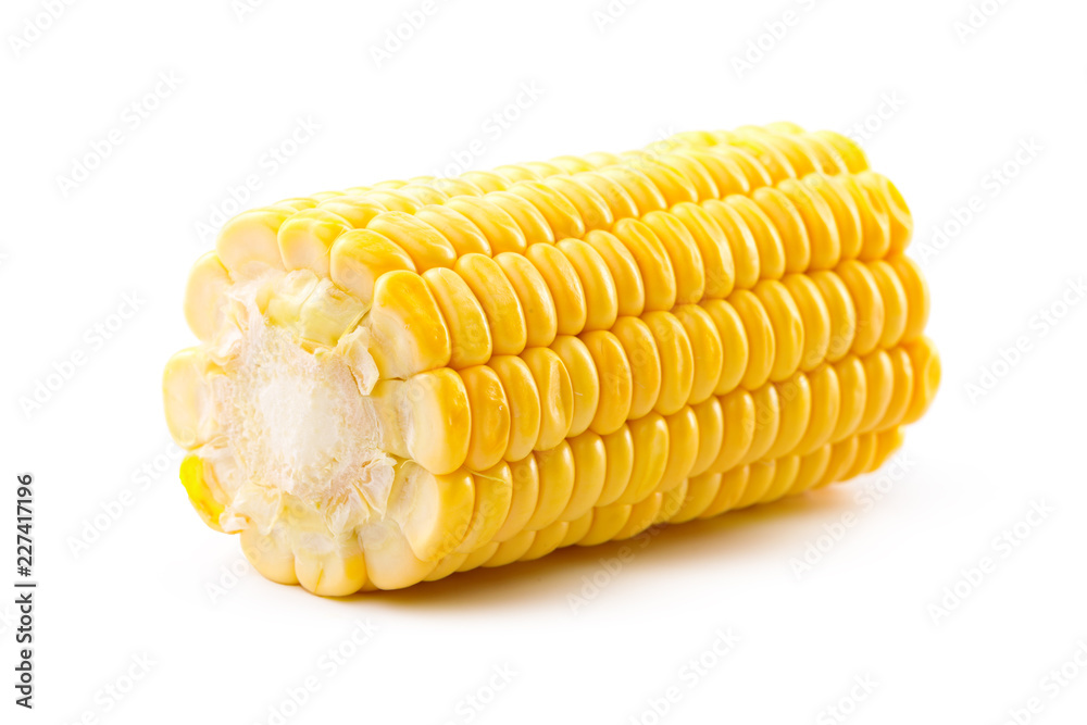 Corn on a white background Corn on a white background