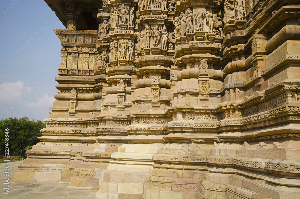 KANDARIYA MAHADEV TEMPLE, Platform - Sculpture, Western Group, Khajuraho, Madhya Pradesh, UNESCO World Heritage Site