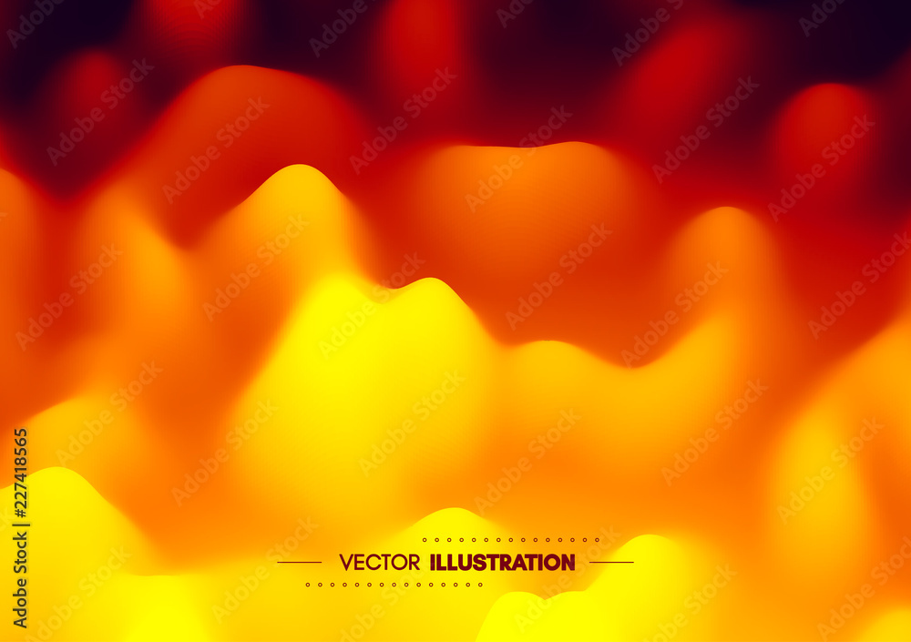 Abstract wavy background. Dynamic effect. Vector illustration. Can be used for advertising, marketing, presentation.