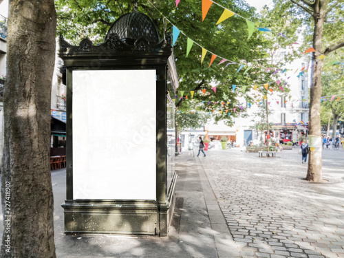 Φωτογραφία Outdoor newspaper kiosk advertisement billboard mockup