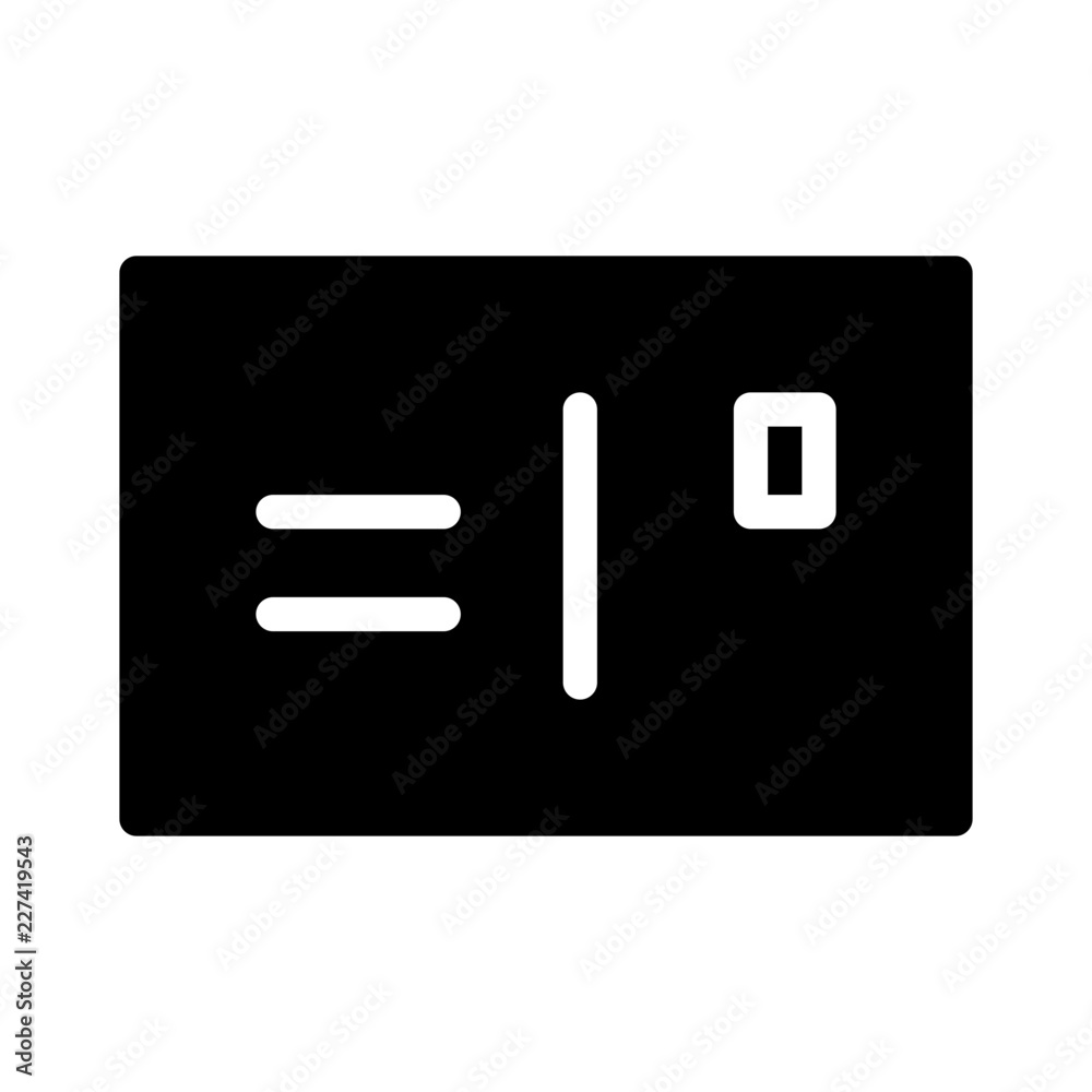 Postcard Send Stationary Office Desk Business vector icon Postcard Send Stationary Office Desk Business vector icon