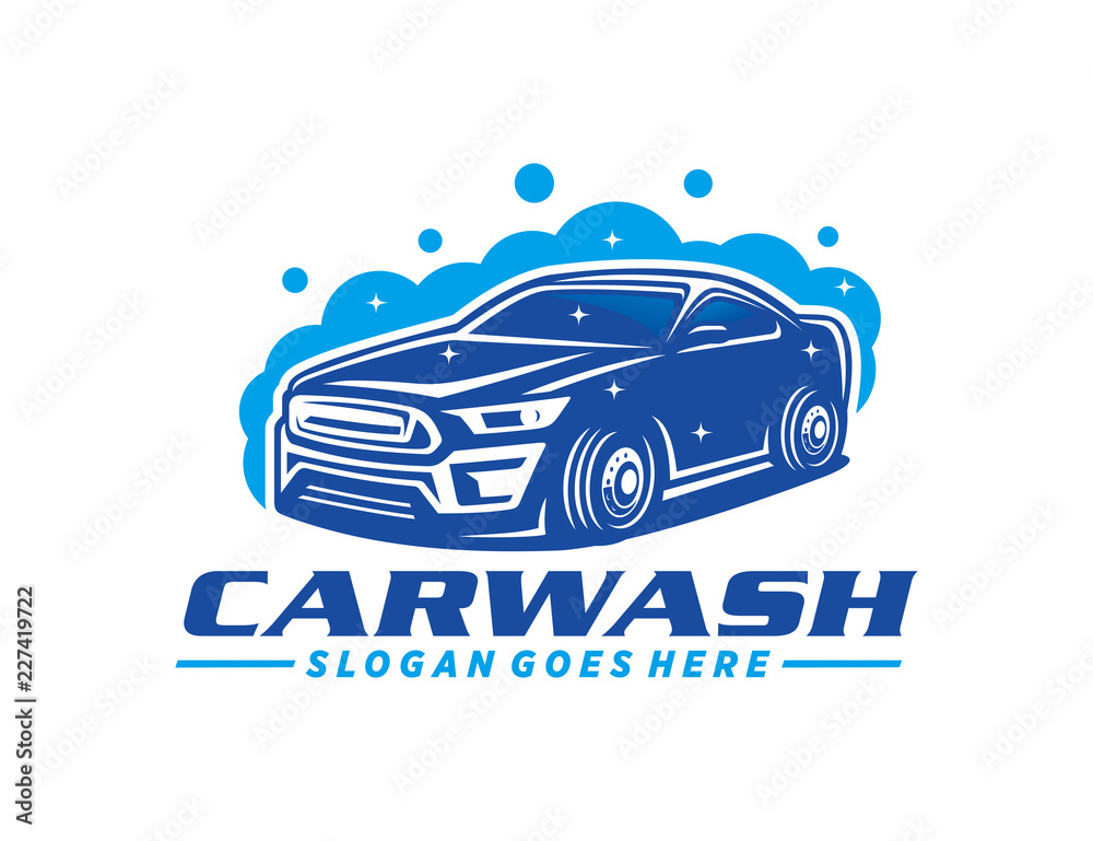 Fototapeta premium Car wash logo vector