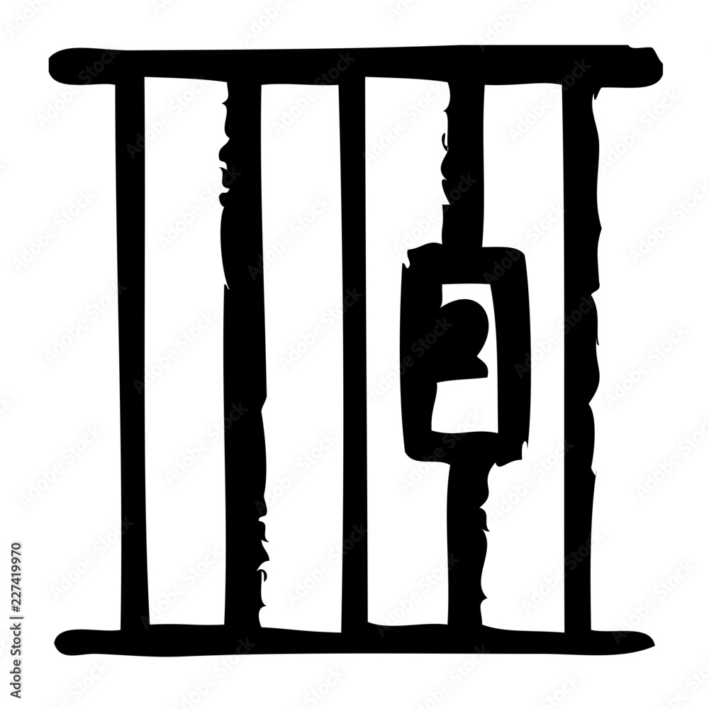Prison Lawyer Judge Judgement Law vector icon Prison Lawyer Judge Judgement Law vector icon