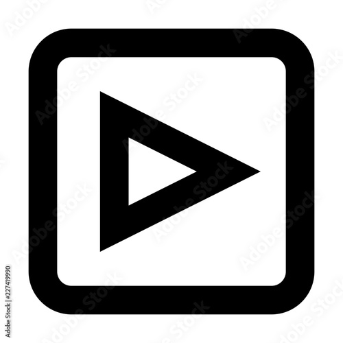Play Video School Education Learning University vector icon