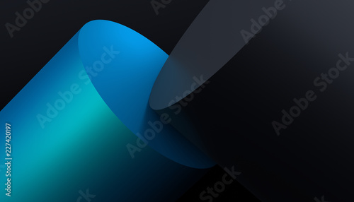 Fototapeta Naklejka Na Ścianę i Meble -  Abstract 3d rendering of a modern geometric background. Minimalistic design for poster, cover, branding, banner, placard.