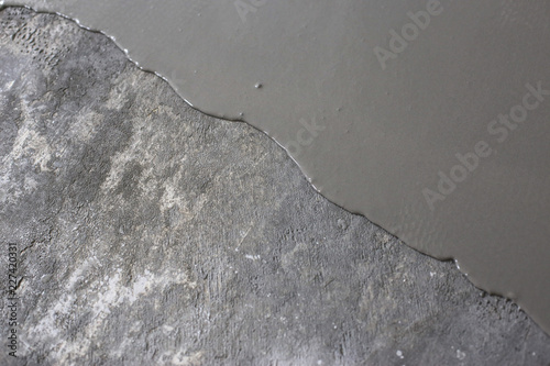 Fill screed floor repair and furnish, shallow dof