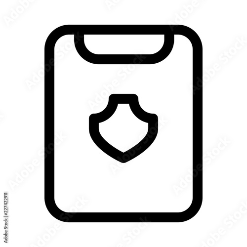 Report Shield Security Protect Protection Secure vector icon