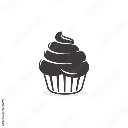 Cupcake logo template