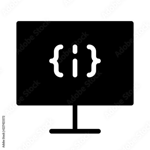 Programming Webdesign Service Agency Design Programming vector icon