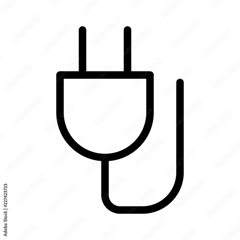 Plug Power Notebook Electronics Devices Technology Products vector icon Plug Power Notebook Electronics Devices Technology Products vector icon