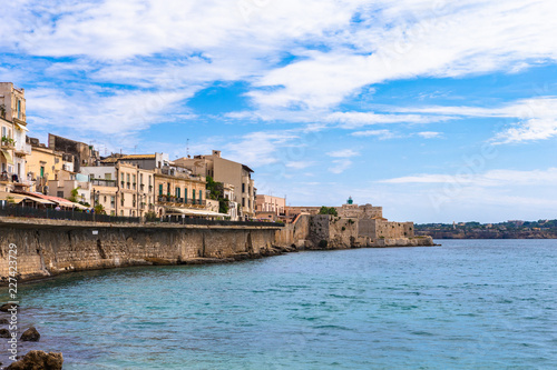 Ortigia. Small island which is the historical centre of the city of Syracuse  Sicily. Italy.