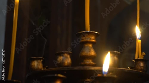 candle light in church