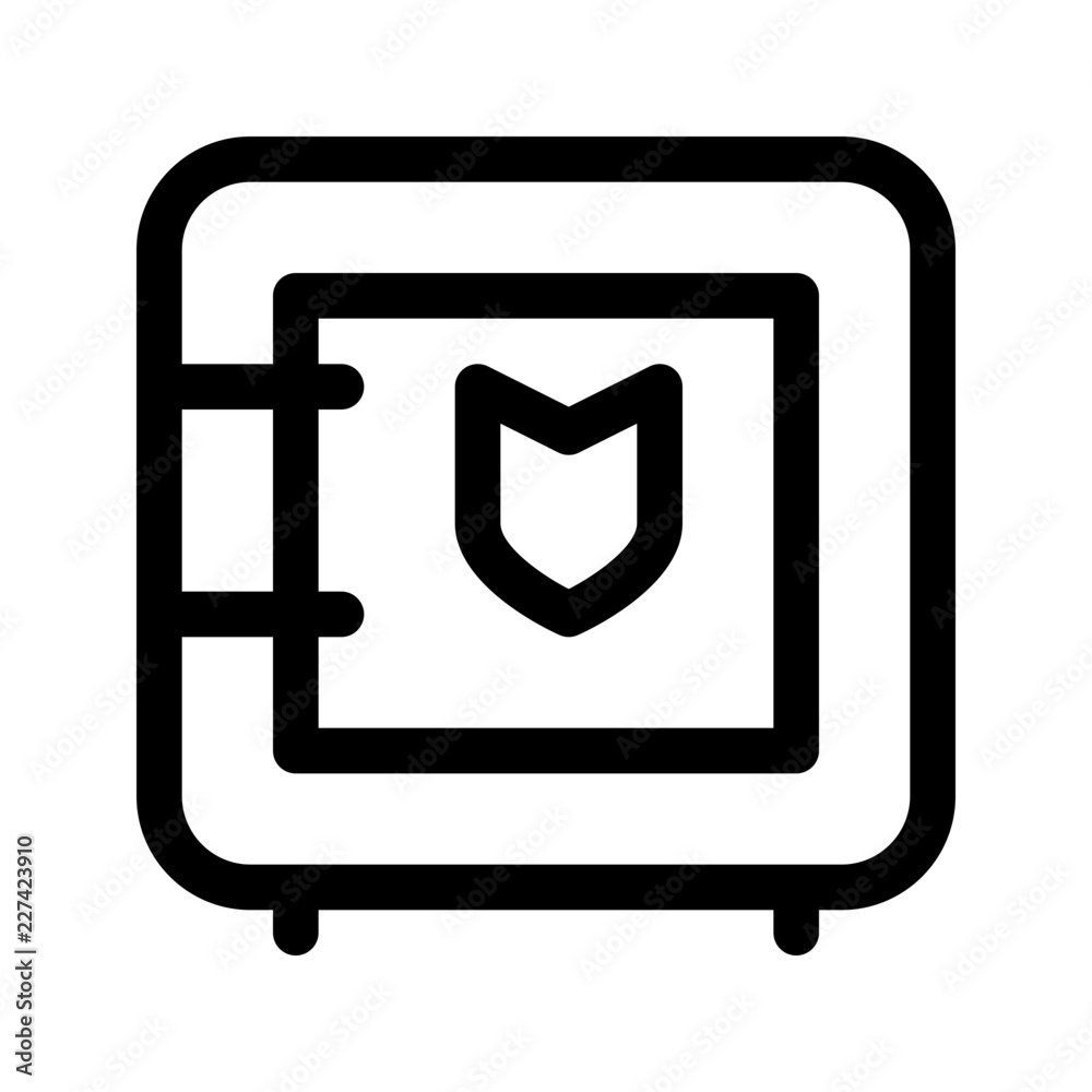 Safe Money Cash Bank Secure Protect vector icon Safe Money Cash Bank Secure Protect vector icon