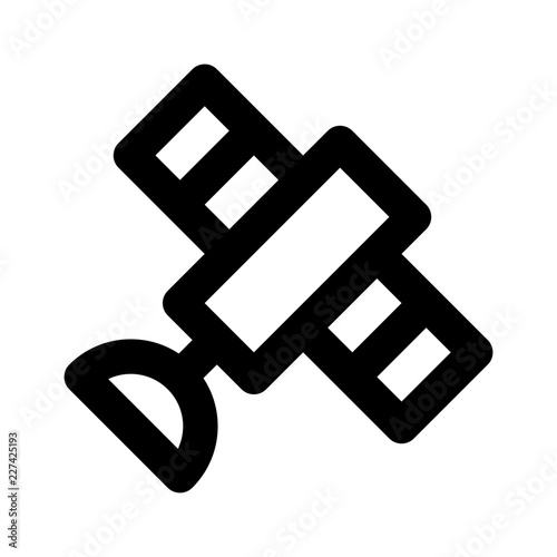 Satellite Broadcast News Television Newscast vector icon
