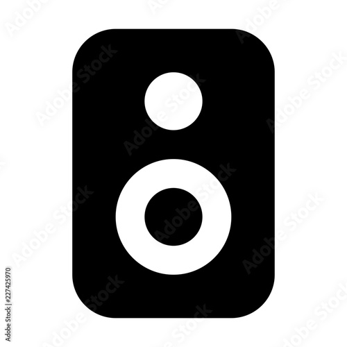 Speaker Media Multimedia Electronics Hardware vector icon