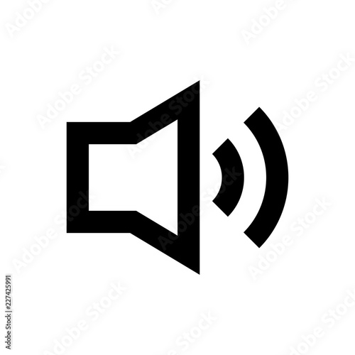 Speaker Audio Loud Music Gui Web vector icon