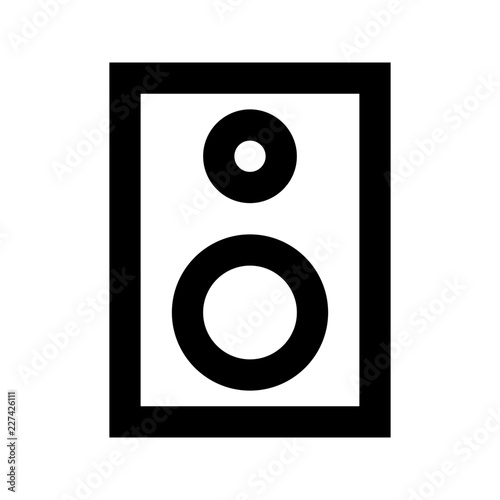 Speaker Media Multimedia Electronics Hardware vector icon