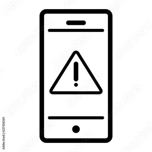 Free Download Smartphone Attention Internet Web Technology Computer vector icon - GFXLoad