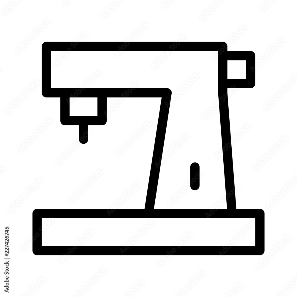 Sewing Machine Electronics Devices Technology Products vector icon Sewing Machine Electronics Devices Technology Products vector icon