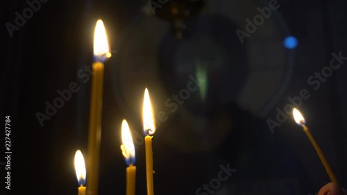 candle light in church