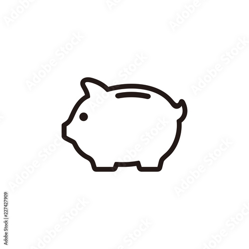 Piggy bank icon symbol