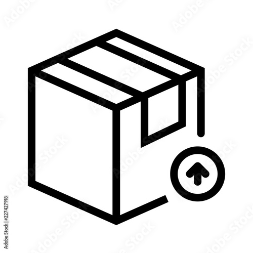 Shopping E Commerce Package Shipping Remove vector icon