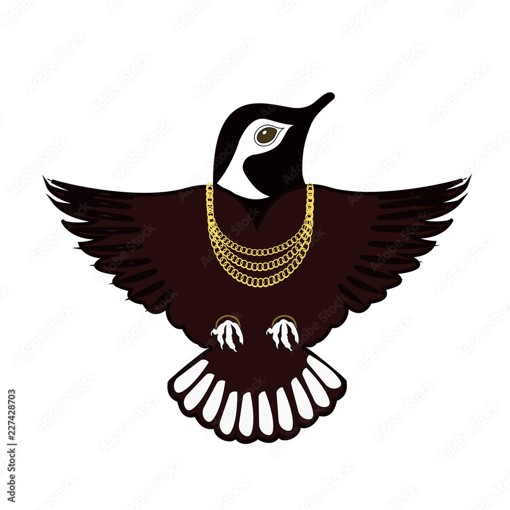 Obraz premium Beautiful designer bird logo