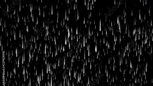 Meteor Night2 - Black and White -Motion Graphic -10sec Seamless Loop -4K UHD- 3840-2160 photo