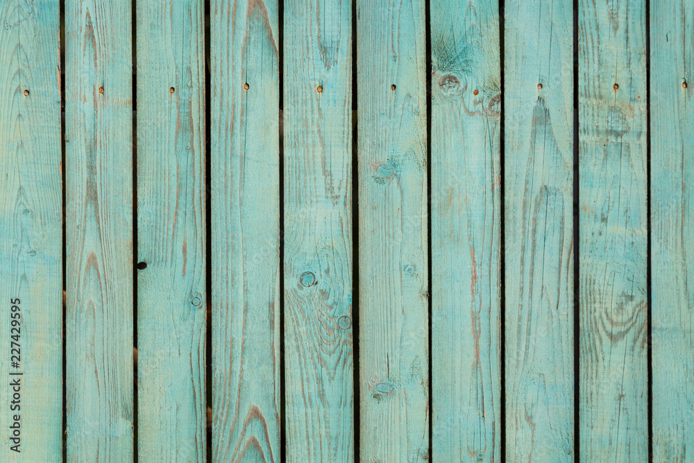 Obraz premium Green pastel colored wood background. Wooden scratched abstract background.