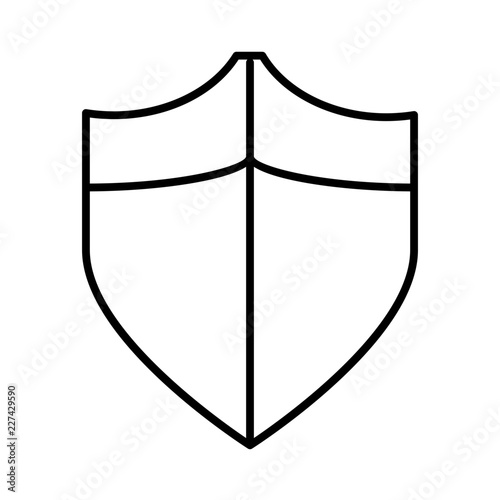 Shield Security Safety Protect Lock Shield vector icon
