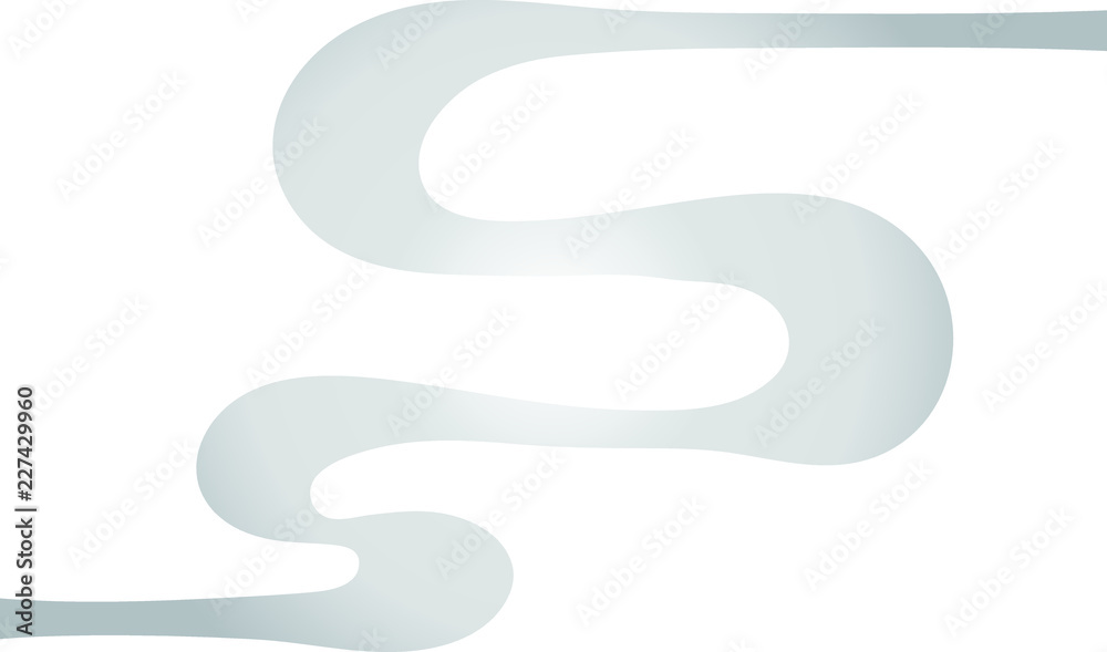 Silver Abstract curve design Silver Abstract curve design