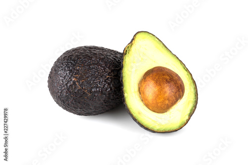 avocado fruit isolated on white background