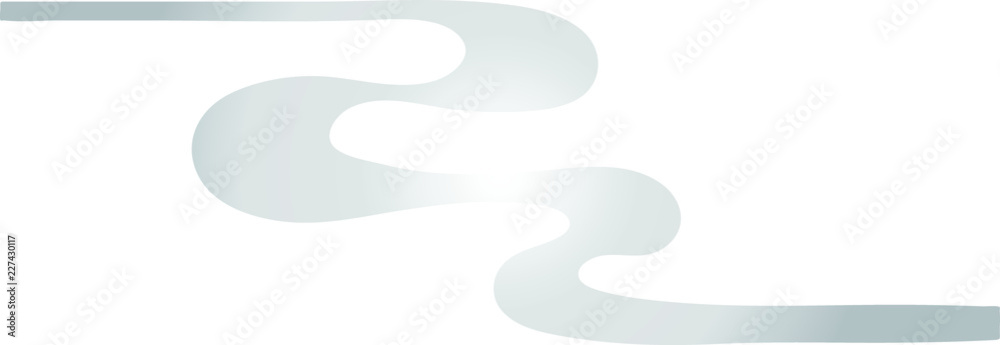 Silver Abstract curve design Silver Abstract curve design