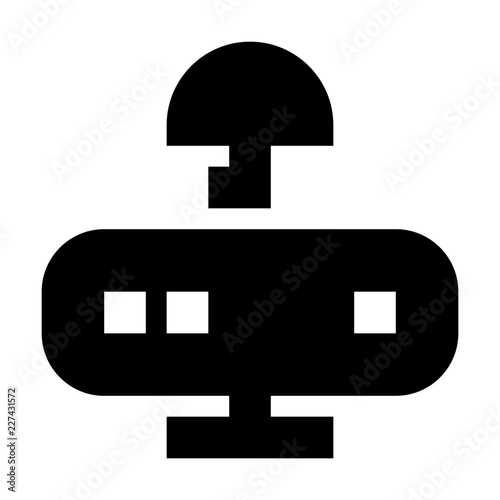 Server Umbrella Security Protect Protection Secure vector icon