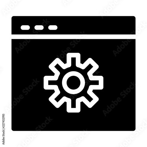 Setup Webdesign Service Agency Design Programming vector icon