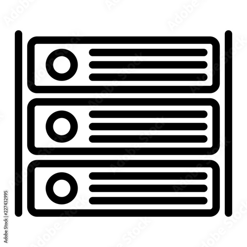 Server Seo Agency Business Internet Online Marketing vector icon