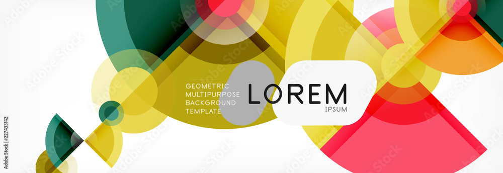Abstract background bright circles geometric design Abstract background bright circles geometric design