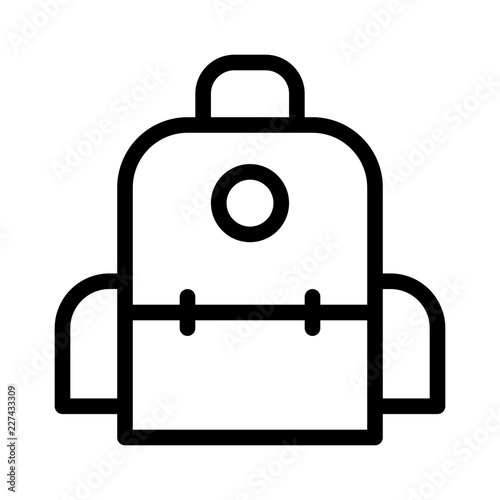 School Bag Education School Learning Creation Culture vector icon