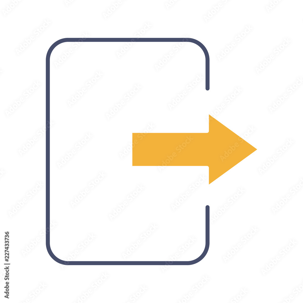 Exit button glyph color icon Exit button glyph color icon