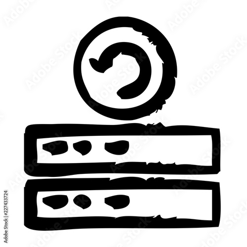 Server Backup Webdesign Service Agency Design Programming vector icon