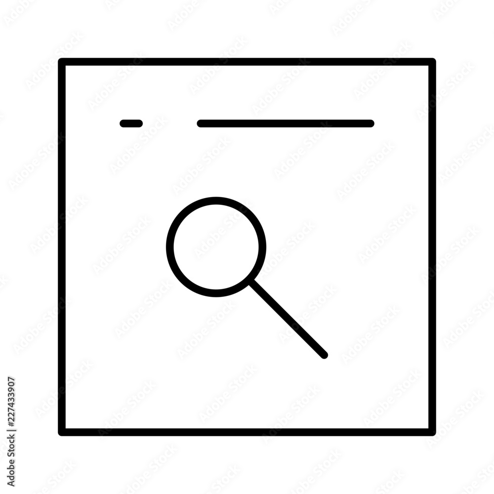 Search App Magnify Project Management Business Office Working vector icon Search App Magnify Project Management Business Office Working vector icon