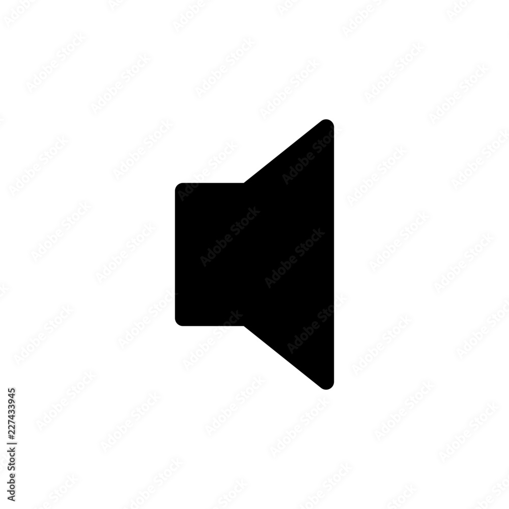 Speaker Mute Videoplayer Interface Software Web Media vector icon