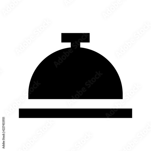 Service Bell Ring Alarm Hotel vector icon