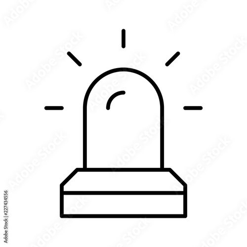 Siren Alarm Bell Signal Alert vector icon