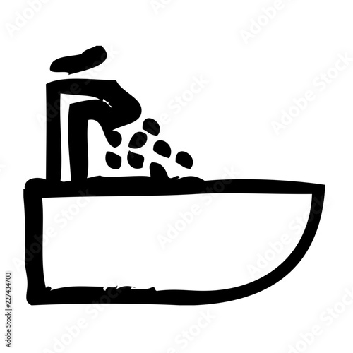 Sink Hairdresser Barber Coiffeur Haircutter vector icon