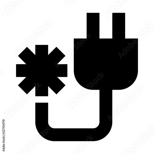 Solar Energy Plug Ecology Nature Environmental Protection Reserve Energy vector icon