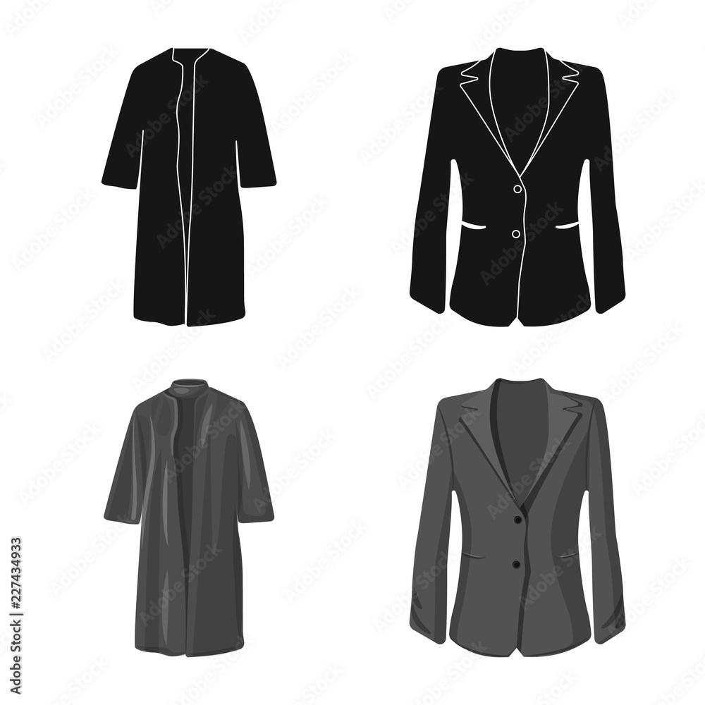 Vector design of woman and clothing icon. Set of woman and wear stock vector illustration. Vector design of woman and clothing icon. Set of woman and wear stock vector illustration.